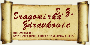 Dragomirka Zdravković vizit kartica